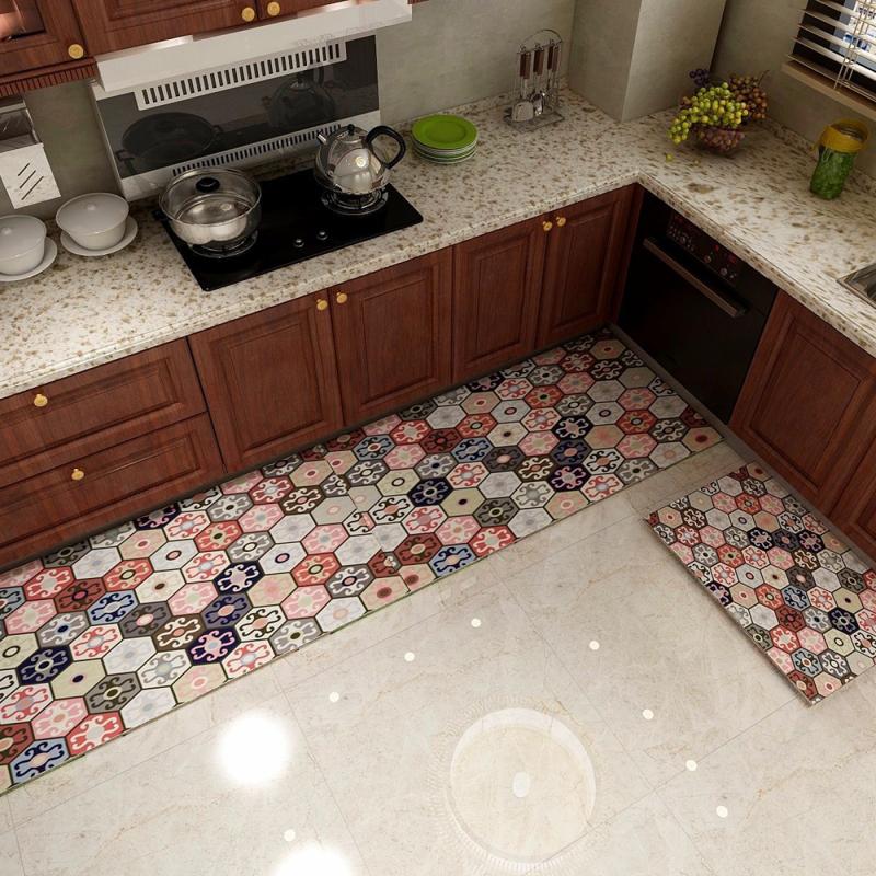 Long Kitchen Anti-slip Mat Bathroom Rug Floor Mat Modern Kitchen Rug Home Entrance Door Absorbent Mat Bedroom LivingRoomFloorMat