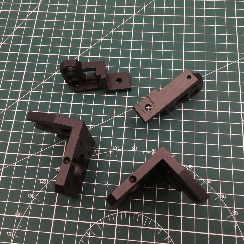 1set black Anodized Aluminum Prusa i3 MK3 bear z axis left/right motor mounts bottom Z top right/left upgrade kit
