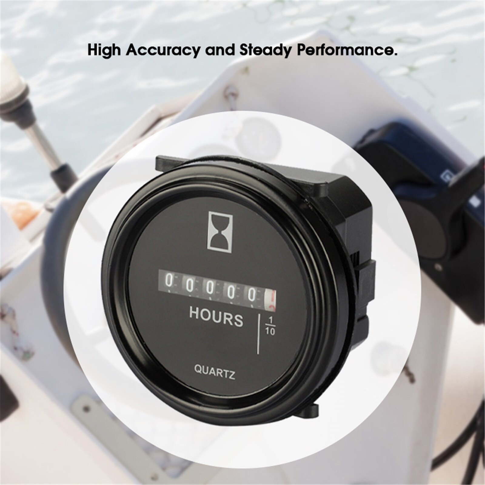 Digital Round Counters Timers For Generators Motors Boat Meter Timing AC/DC10-60V AC220-240V Counter Hour Meter Mechanical Timer