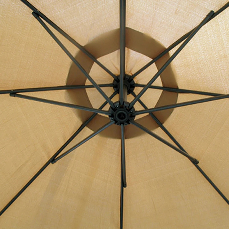 Austauschbares Sonnenschirm-oben-Tuch für Garten, Terrasse, Baldachin, Sonnenschirm-Abdeckung, Schatten, regenfestes Bananen-Regenschirm-Tuch, 2/2,3/2,5/2,7/3/3,5 m