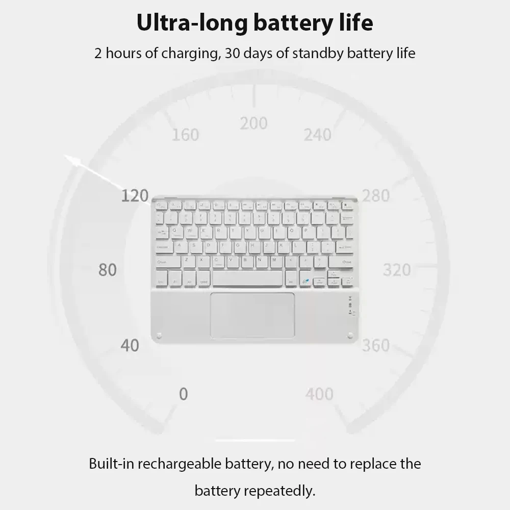 Bluetooth Wireless Keyboard General Android IOS Windows Keyboard and Mouse Extra Long Standby IPad 11th 10 Inch Tablet Keyboard