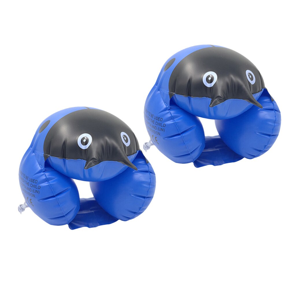 2 Pcs Zwemmen Arm Cirkel Veilig Dikker Dubbele Airbag Zwemmen Float Ring Lieveheersbeestje Opblaasbare Zwemmen Ring Voor Kinderen: Default Title
