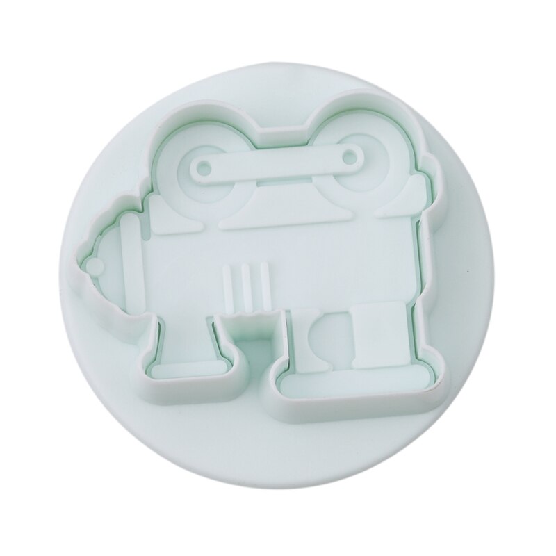4 unids/set coche camión de plástico émbolos para cortar galletas molde de estampado pastel herramienta Fondant molde