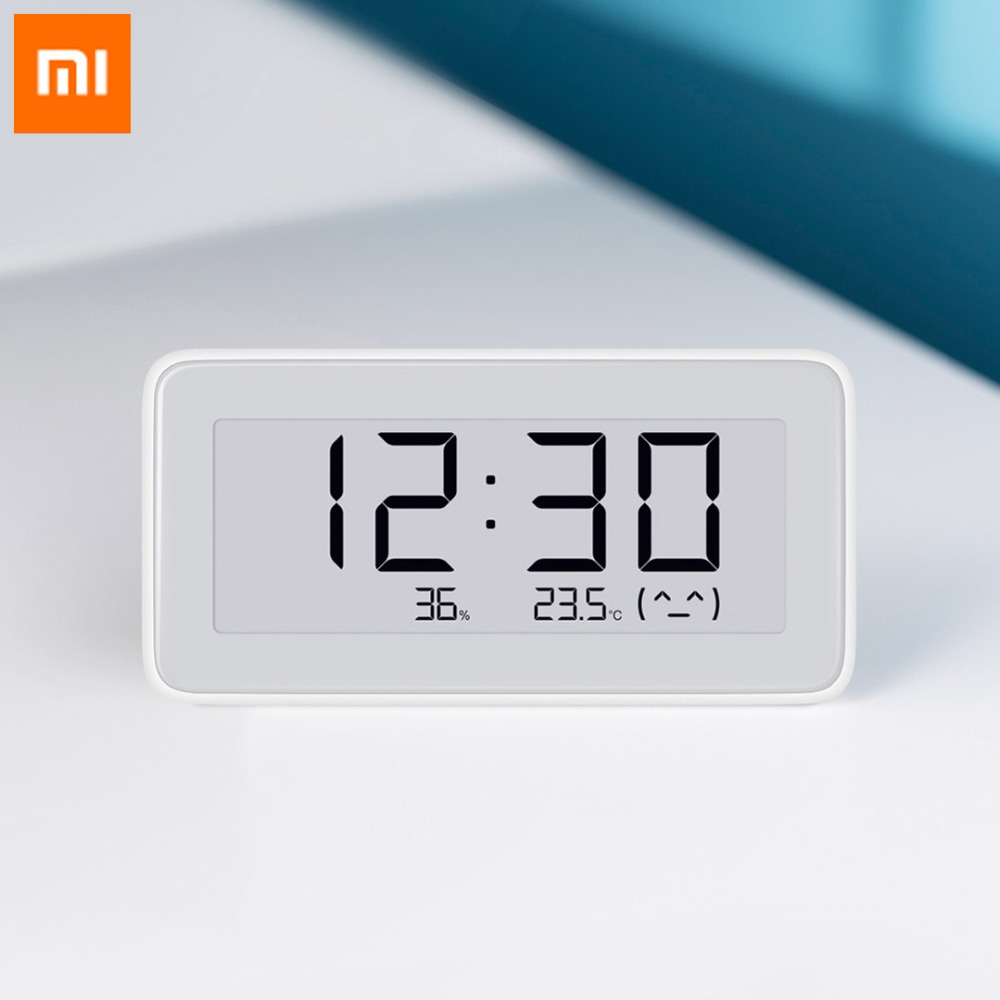 Xiaomi Mijia-reloj Digital inteligente Original, herramientas de medición con pantalla LCD, tinta electrónica de 3,7 pulgadas, control de temperatura y humedad, Bluetooth