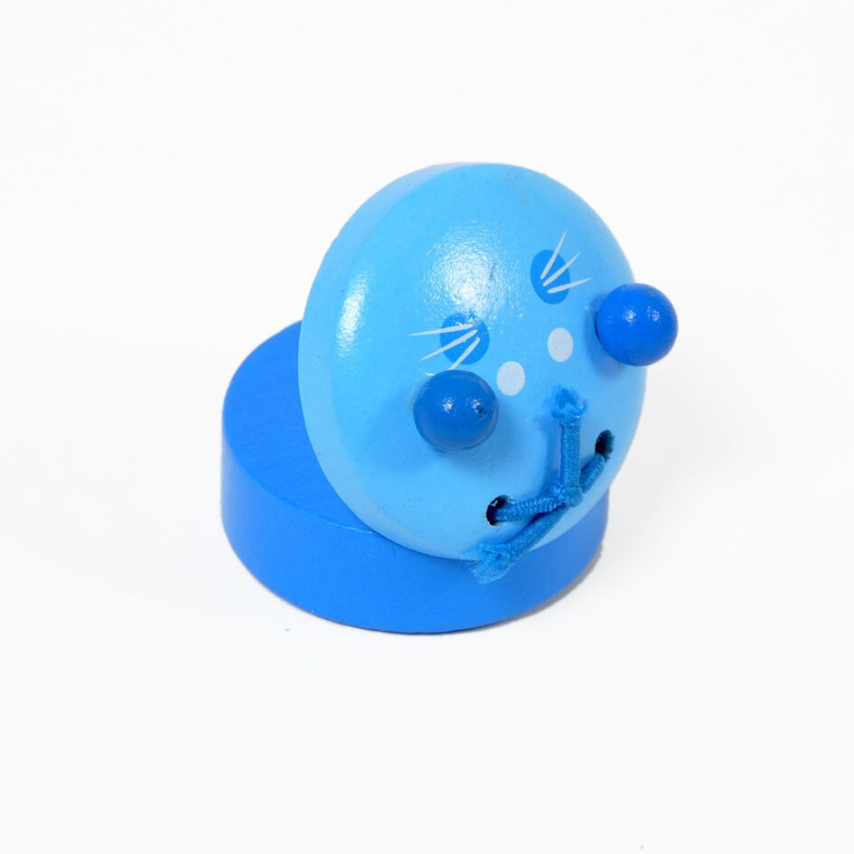 Kindergarten Orff Musical Instruments Children's Percussion Instruments Wooden Cartoon Castanets Animal Round Dance Board: Orange