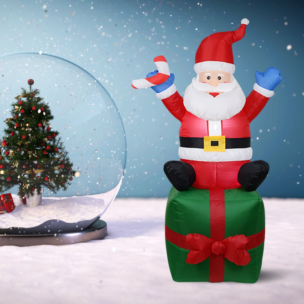 Poupée gonflable modèle père noël 1.8m, costume de noël, décoration, accessoire de cour pour noël, nouvel an, décoration de fête