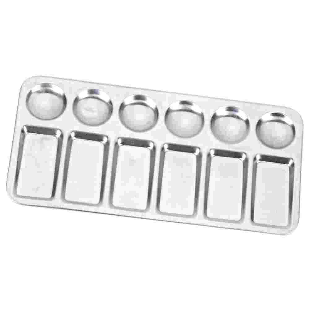 2 Stuks Aluminium Verf Platen Trays Pigment Mixing Trays Aluminium Paletten