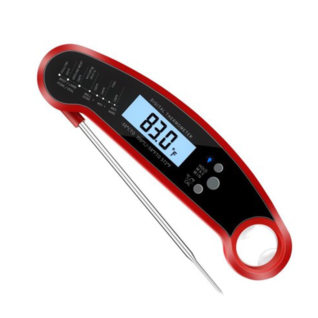 Digital Oven Thermometers Waterproof Instant Read Thermometers For Food Meat Cooking BBQ Calibration Backlight Kitchen Tools: Default Title