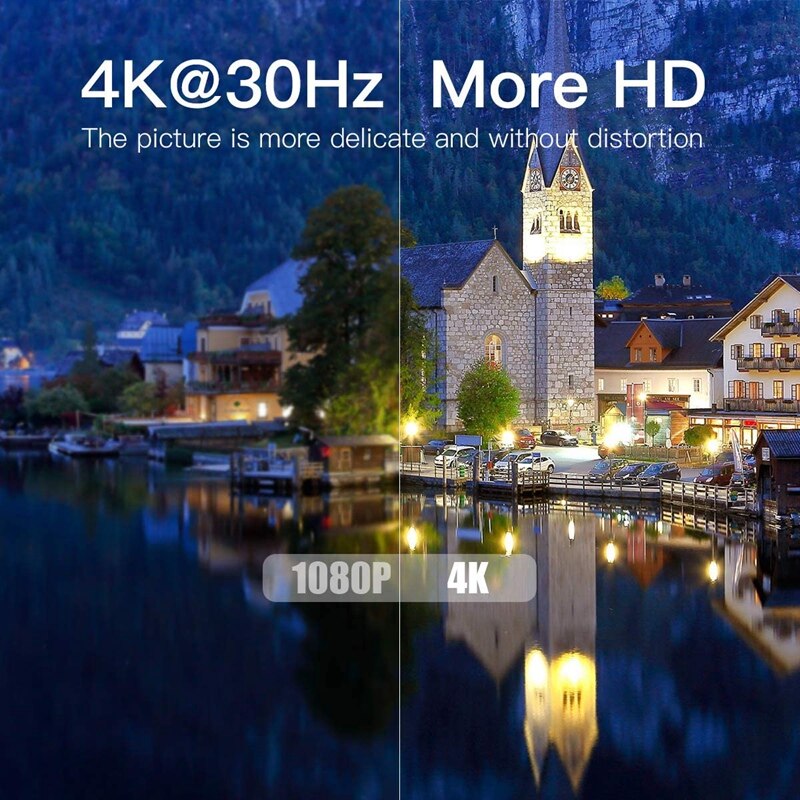 Audio Splitter 1 in 2 Out, Additional Audio Output Channel, Supports 4K x 2K @30Hz 1080P for Nintendo Switch PS4 TV