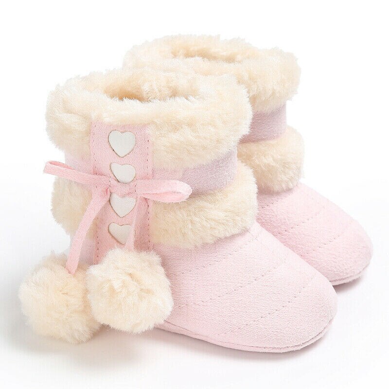 Del bambino Della Ragazza del Ragazzo Stivali Da Neve Stivaletti Invernali Infantili Del Bambino Appena Nato Scarpette da culla 0-18M