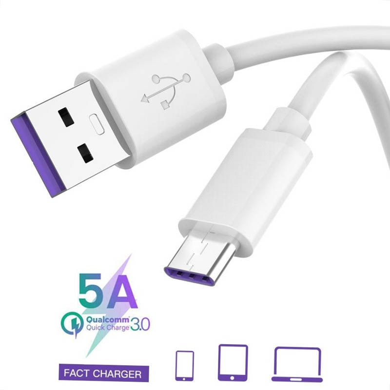 5A USB Typ C für Huawei P30 P20 Kamerad 20 Profi Lite Band C Cabo Schnelle Ladekabel Für Samsung a70 A50 S10 Oneplus 7 Profi 6t Kabel