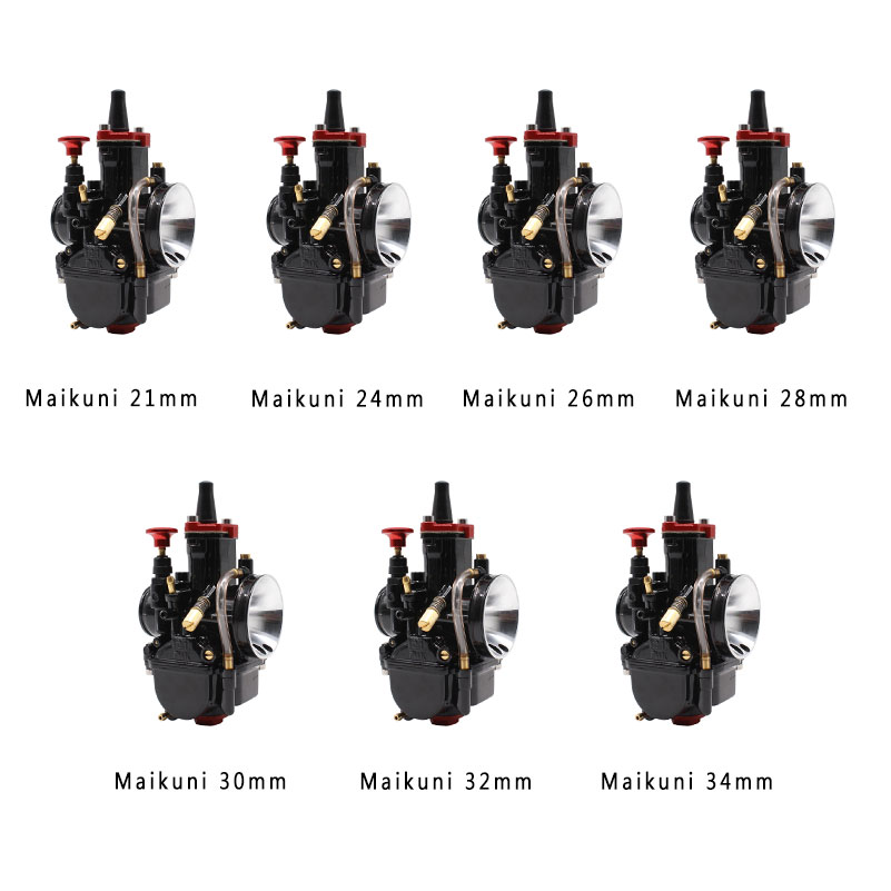 Carburador de cortina plana para motocicleta, carburador Mikuni PWK 21 24 26 28 30 32 34mm Power Jet Dirt Bike Motocross, piezas modificadas
