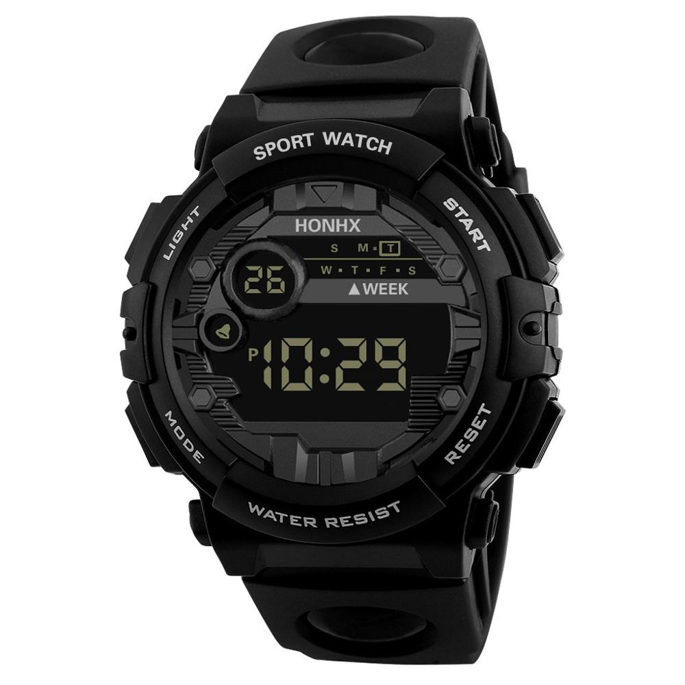 Montre-bracelet numérique pour hommes et femmes, Date Sport, montre électronique d'extérieur, randonnée, Sport, horloge pour dames, XB40: Black