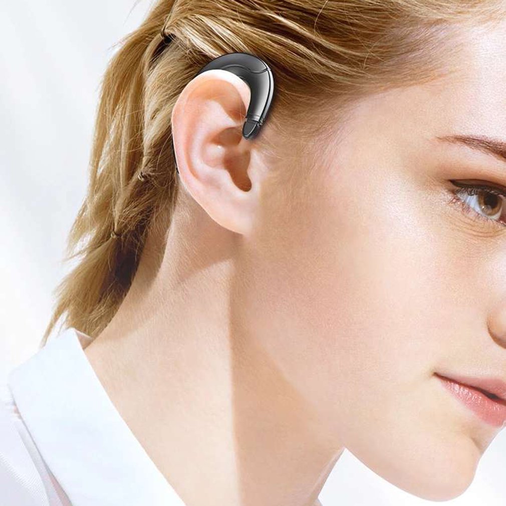 F88 bone conduction wireless ear-mounted business headset Bilateral stereo Power display Call function Voice control