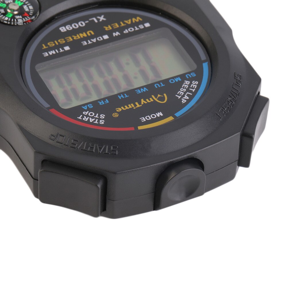 Sports Stopwatch Handheld Digital LCD Sports Stopwatch Chronograph Counter Timer with Strap