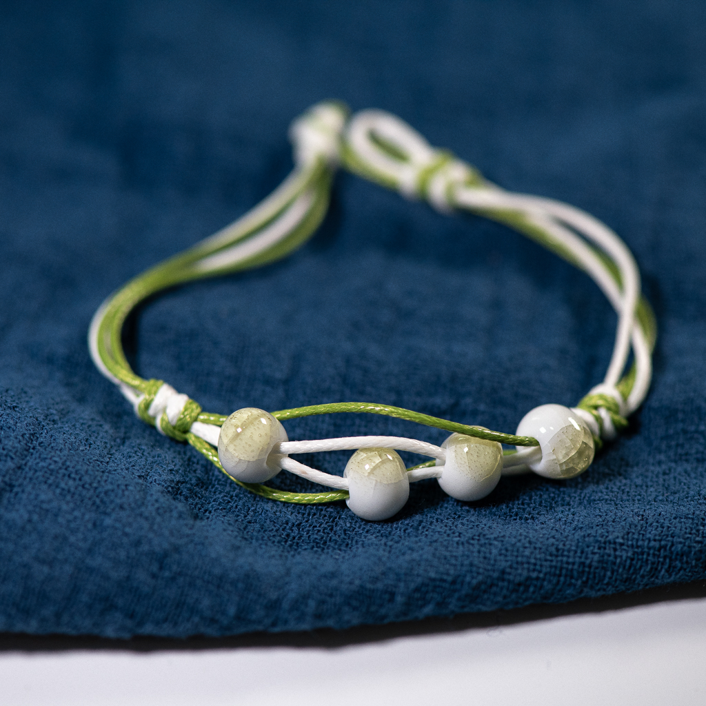 Love stone women's ceramic bracelet Female hand-woven couple small jewelry #5347