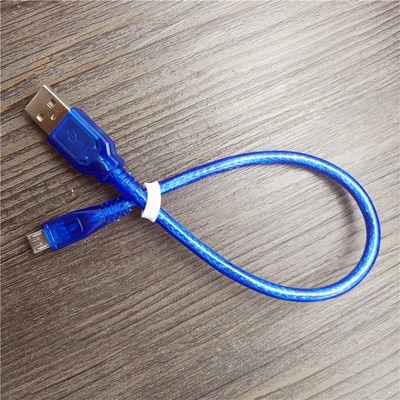 30cm usb 2.0 a han til micro usb 5 ben han data ladekabel ledning