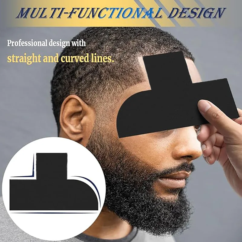 Herramienta para dar forma a la barba, tarjeta para mejorar la línea del cabello, para dar forma a la barba precisa, debe tener moldeador de barba para hombres