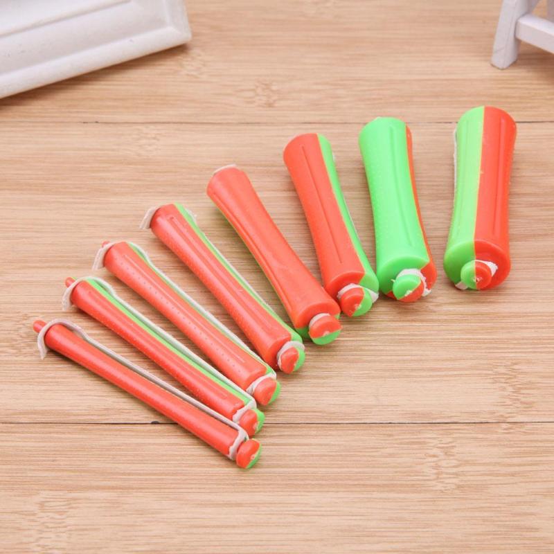 80pcs/set DIY Cold Perm Rod Salon Hair Roller Curling Curler Rubber Band Salon Hair Clip Hairdressing Maker Styling Tools