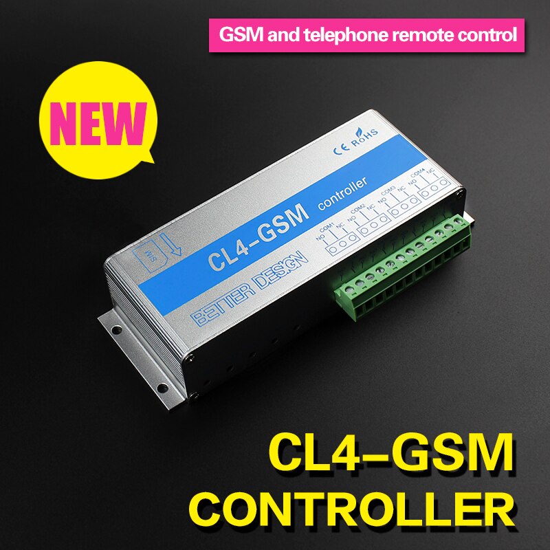 Contrôleur de SMS sans fil, commutateur GSM, 4 relais de sortie pour contrôler les appareils électriques domestiques, CL4-GSM