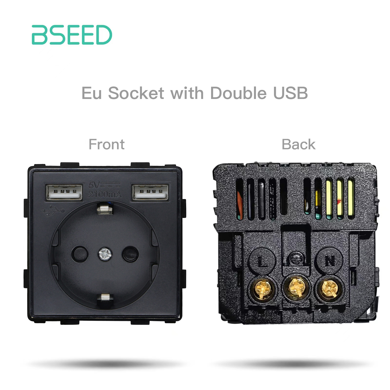 BSEED Touch Screen Electric Floor Heating Water Boiler Room Thermostat Module Part ZigBee Alexa Temperature Controller APP: army green
