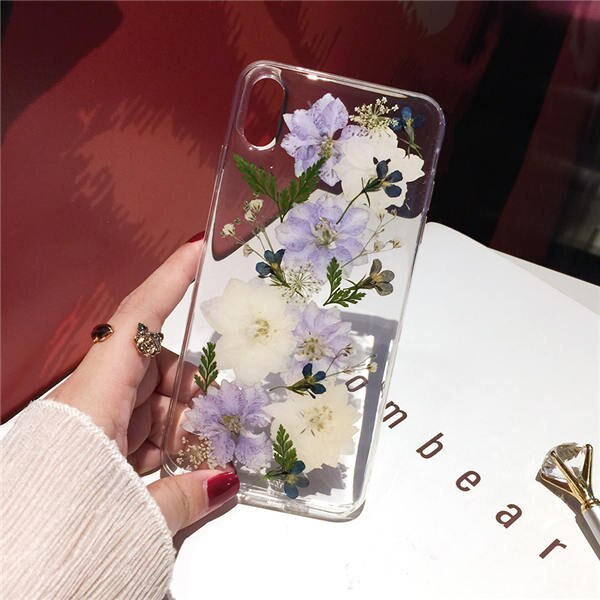 Qianliyao Reale Secchi Fiori Cassa Del Telefono Per Samsung Galaxy A10 A20 A30 A30S A40 A50 A70 A51 A71 Custodia Morbida trasparente Della Copertura Floreale: For Galaxy A70