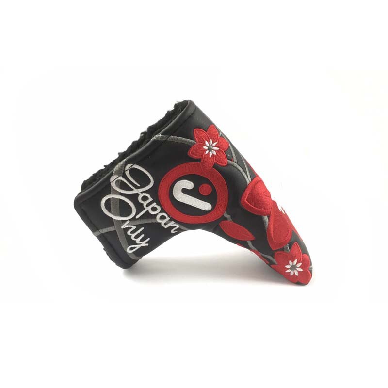 Golf Putter funda cuchilla PU Putter cabeza cubierta bordado cubierta de la cabeza bolsa protectora escudo accesorios actividad de Golf Club de la cubierta: Rojo