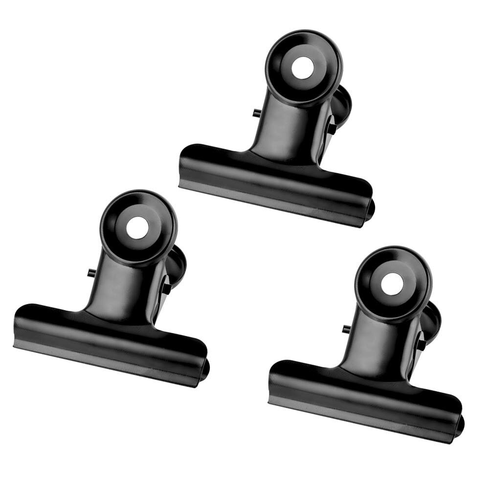 25Pcs Bulldog Clips Paper Metal Hinge Chip Clip Clamps Hooks For Photos Crafts Food Bags Drawings School &amp; Office Supplies-50mm