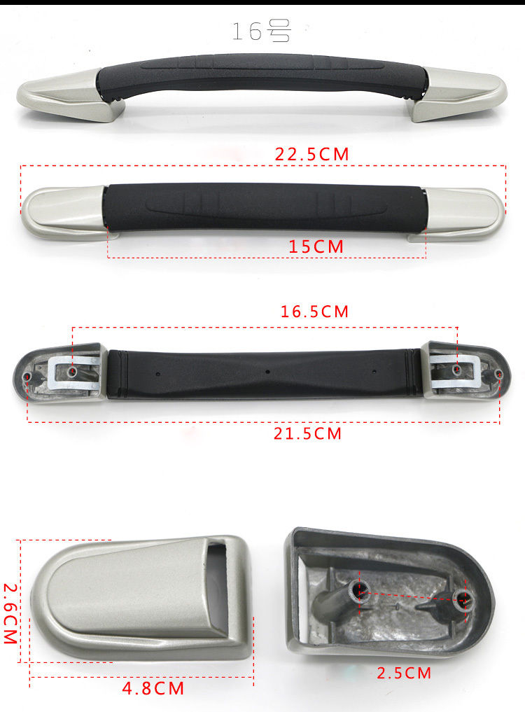 B014-B030 Replacement Suitcase Luggage Handle Grip Spare Fix Holders Box Pull Carry Strap Luggage Repair Accessories: B016