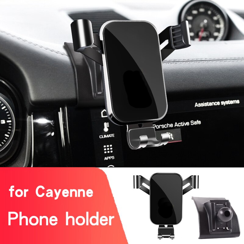 for porsche cayenne coupe accesories Phone holder cayenne Air outlet mobile phone bracket navigation bracket