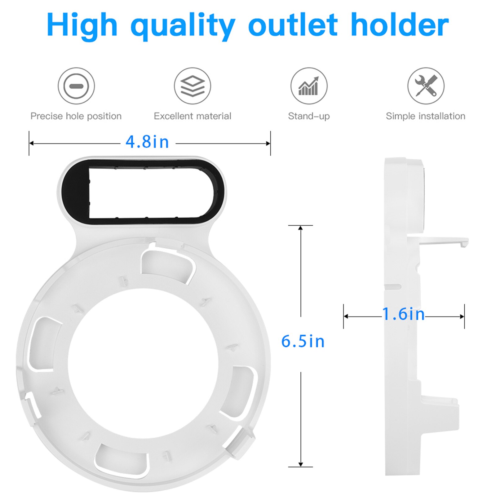 Veggfeste for tp-link deco  m5 hele hjemmet mesh wifi-system solid brakett holder plassbesparende tp-link ruter holder plugg