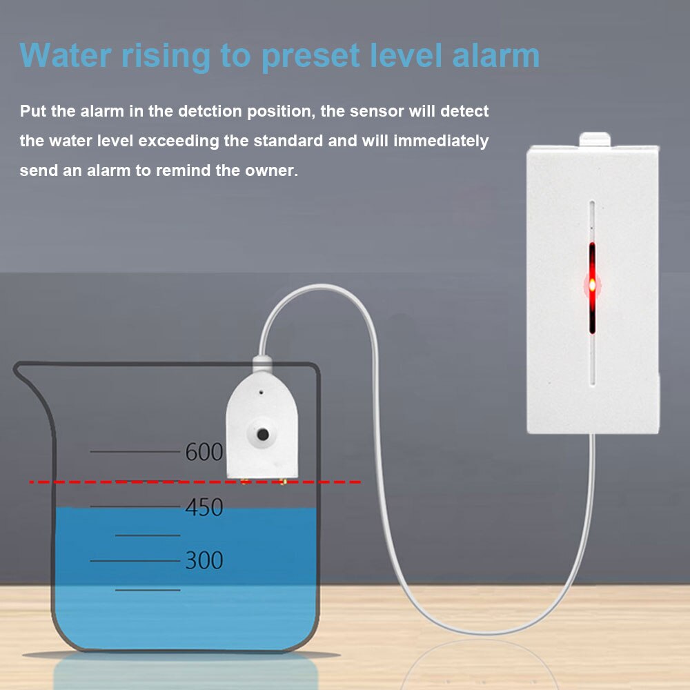 EWelink 433Mhz Wasserstand Leckage Wasser Leck Sensor Detektor Alarm Überlauf Sicherheit arbeitet mit SONOFF RF Brücke Für Clever hause