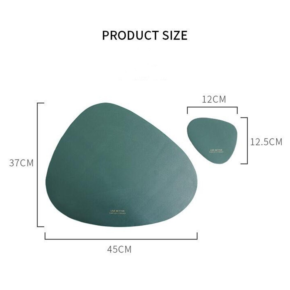KERYCHIN Ronde lederen placemats (34 cm) en onderzetters (10 cm) set van 4, hittebestendig, 100 graden Fahrenheit, antislip wasbare PU-tafelmatten voor thuis, hotel, keuken, binnen, buiten, glazen KERYCHIN Ronde lederen placemats (34 cm) en onderzetters (10 cm) set van 4, hittebestendig, 100 graden Fahrenheit, antislip wasbare PU-tafelmatten voor thuis, hotel, keuken, binnen, buiten, glazen