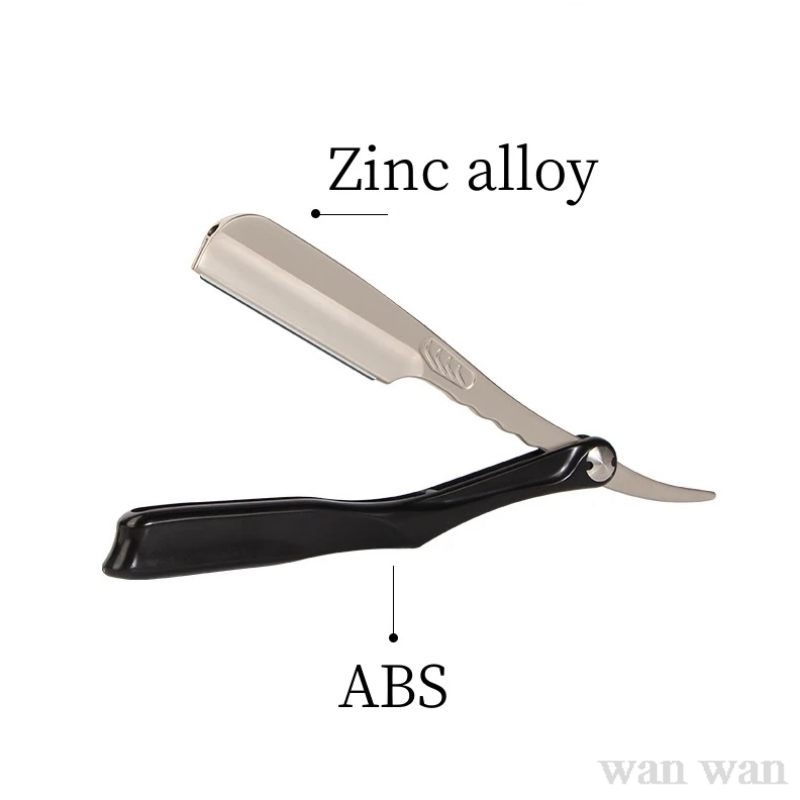 Zink-legierung Rasierer Halter ABS Griff Manuelle Klapp Rasierer Japanische Feder Klinge Bart Trimmer Barber Shop Bart Trimmen Werkzeuge