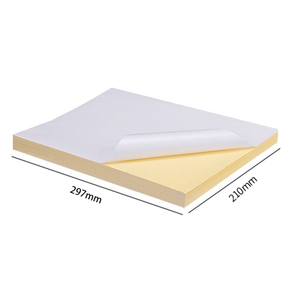 A4 Label Paper Self Adhesive Sticker For Printer Address Labels Waterproof 5 sheets/pack