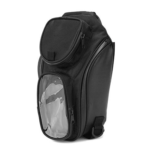 Waterproof Motor Tank Bag Black Oil Fuel Tank Bag Magnetic Motorbike Saddle Bag Single Shoulder Bag Motorcycle Backpack: Default Title