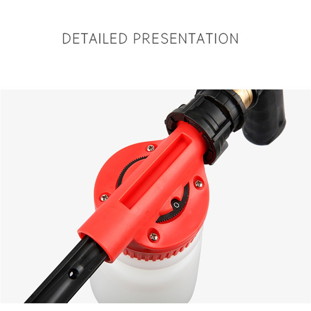 Autowasser hogedruk sneeuwschuimer watergieter 1000ml autoreinigingsschuim wasmiddel huishoudelijke schuimgieter