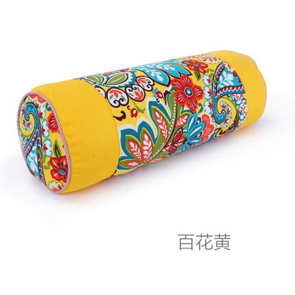 Almohada Cervical de concha de trigo sarraceno, cojín redondo de satén de caramelo para cuello, ortopédico, chaqueta lavable de tracción para fisioterapia de la columna vertebral: Section H