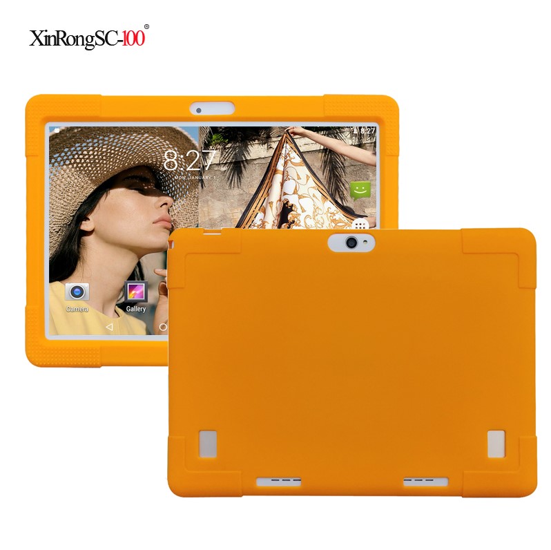 Universal blød silikone til 10 10.1 10.4 tommer android tablet pc bdf bmxc blød stødsikker cover 24 x 17cm l 9.44in w 6.69in: 2