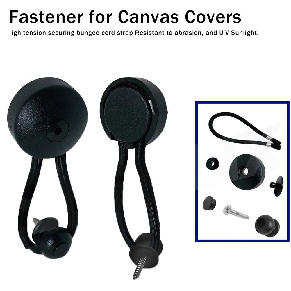 Zwarte schokkoord & sluiting voor canvas multifunctionele schokkoord & sluiting voor boot
