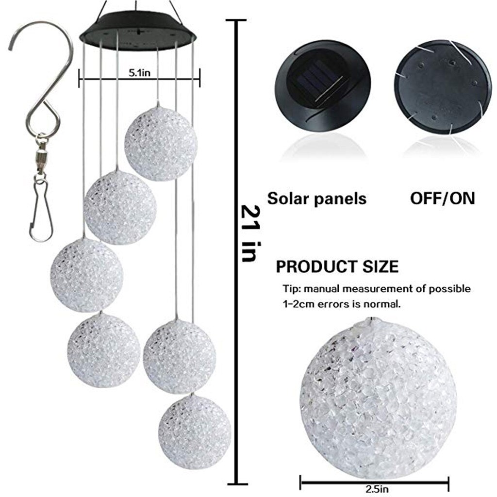 Led Zonne-energie Vlinder Windgong Licht Huis Tuin Opknoping Lamp Decor Outdoor Solar Vlinder Wind Chime