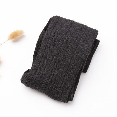 A Pair Long Knee Socks Cotton Women Warmer Over Knee Japan Style Casual Thigh High Stocking Winter Soft Knitting Socks: Gray