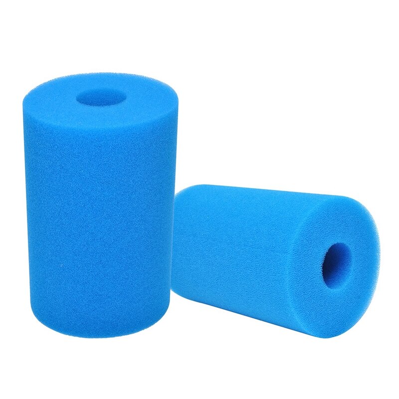 Type B Washable Pool Sponge Filter, Reusable Swimming Cartridge Foam Filter For Compatible With In-Tex Type B (2 Pcs)