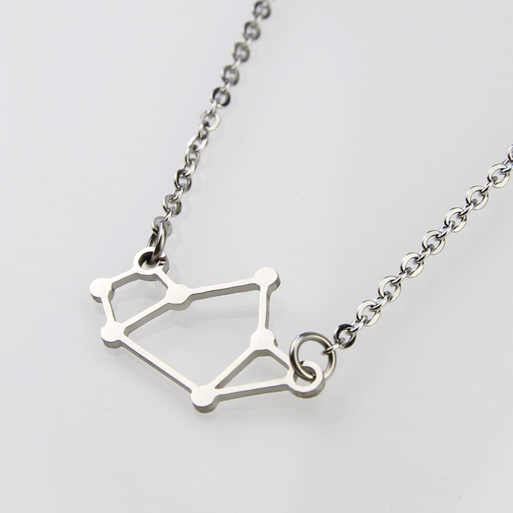 Rvs Boogschutter Constellation Ketting Charm Sieraden Initial Ketting Unieke Cadeaus Voor Beste Vrienden