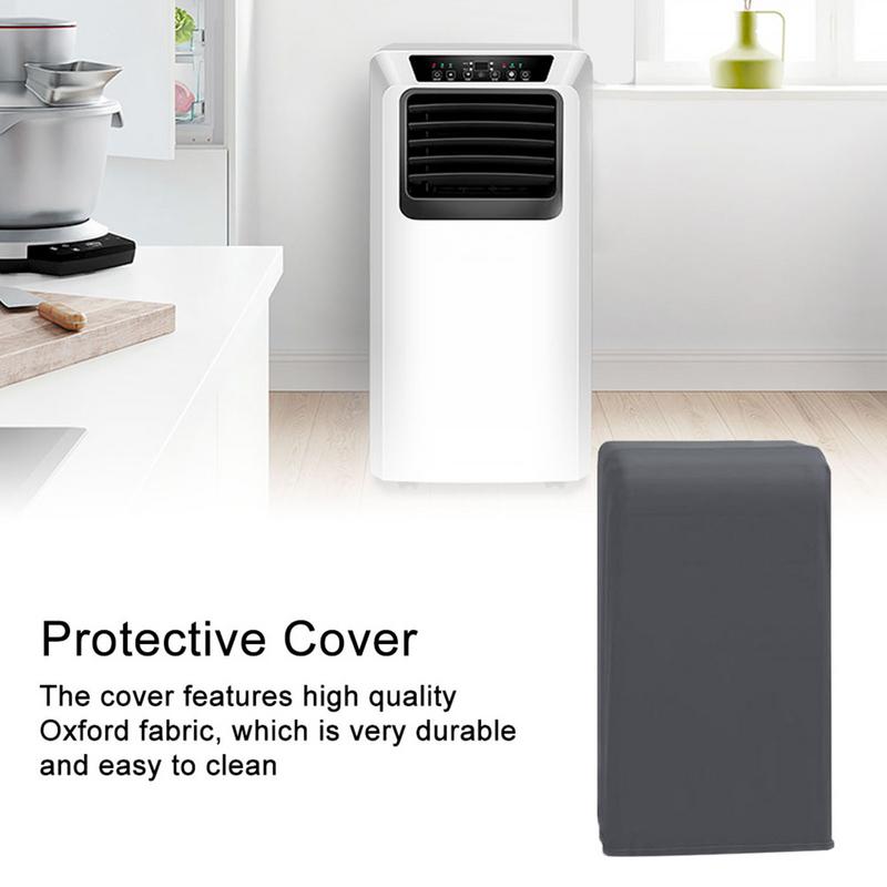 Funda portátil para aire acondicionado, cubierta protectora mate impermeable con cremallera, perfecta para interiores