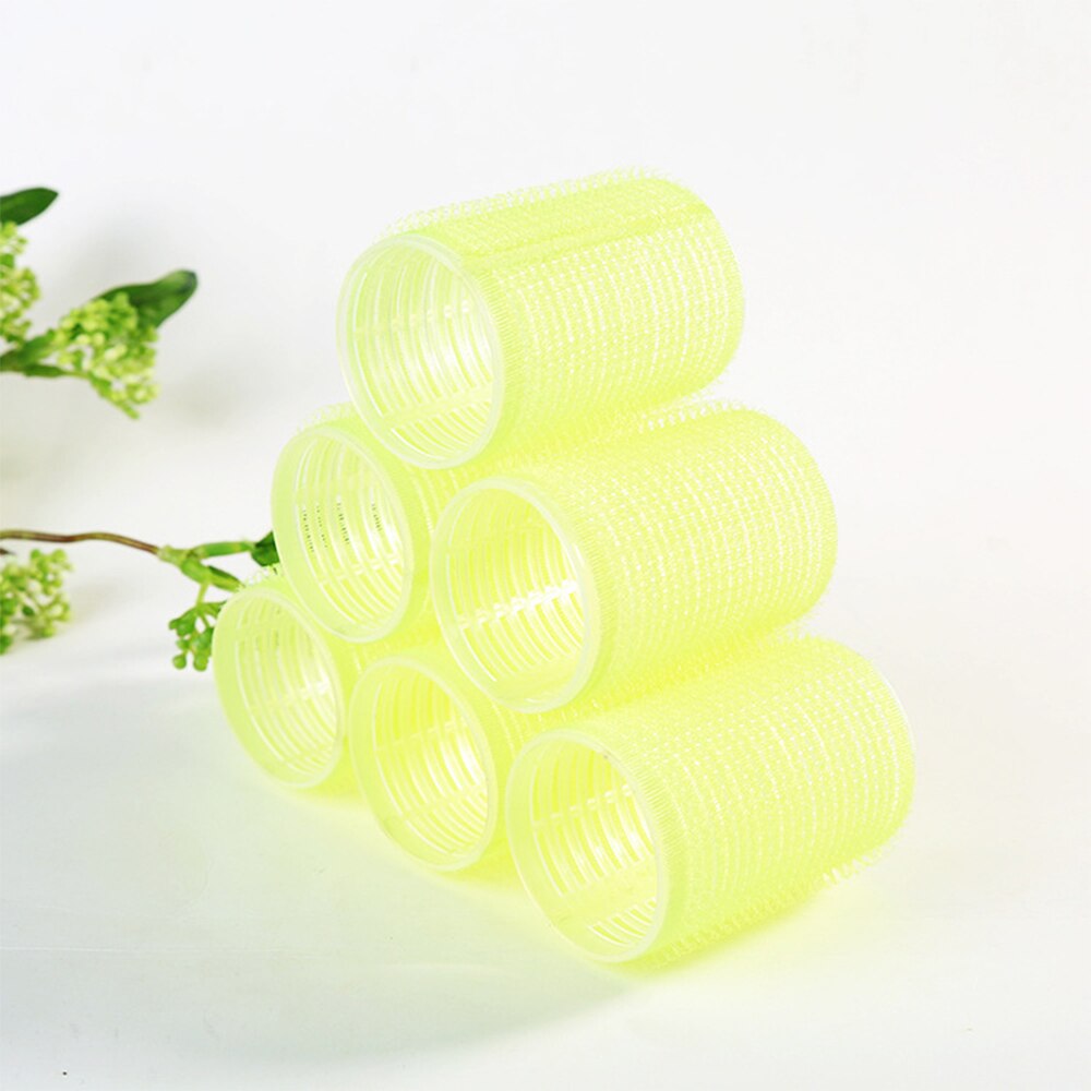 6 stuks grote zelfklevende haarrollers professionele salonkappers krultangen multi-size kapsalon gereedschap diy haarrollers
