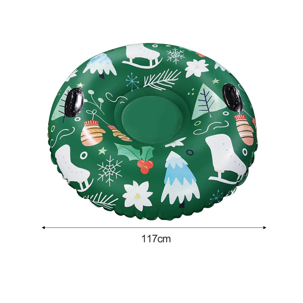 Anello da sci cerchio da sci gonfiabile invernale con manico tavola da sci galleggiante accessori da sci per tubo da slitta da neve all&#39;aperto durevoli in PVC: Default Title