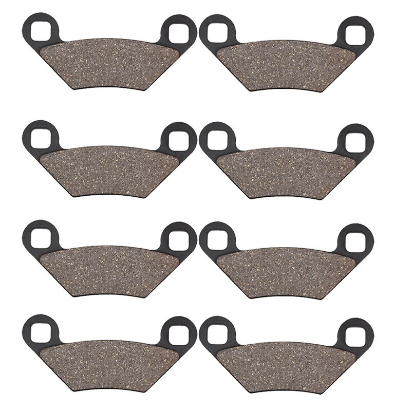 Cyleto motorsykkel bremseklosser foran og bak for polaris sportsman 550 x2: 4 par