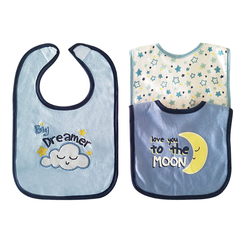 Abnehmbare Baby Lätzchen 3 teile/los Wasserdichte bandana Neugeborene Baumwolle Fütterung Cartoon Lätzchen Baby Spucktücher