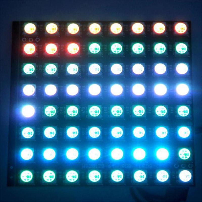 WS2812B 8x8 64-Bit Full Color 5050 RGB LED Lamp Panel Light for Arduino
